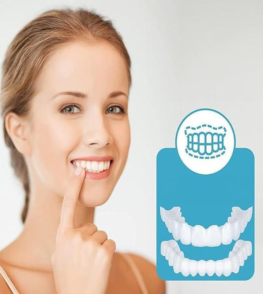 Confident on Smile Fit Flex Cosmetic Teeth