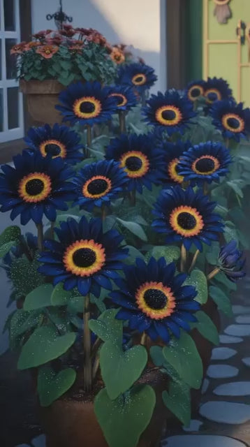 Blue Flame Sunflower Seeds + 100 Grams Organic Pot Mix Free