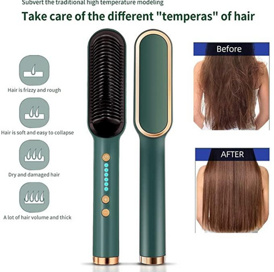 Professional Electric Hair Straightener Comb Brush